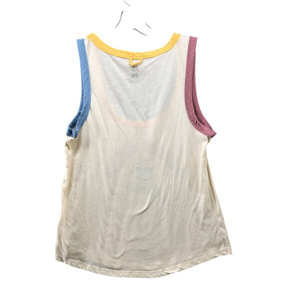 The Little Milk Bar Snack Squad Tank Top Womens S Cream Scoop Neck - Picture 2 of 9